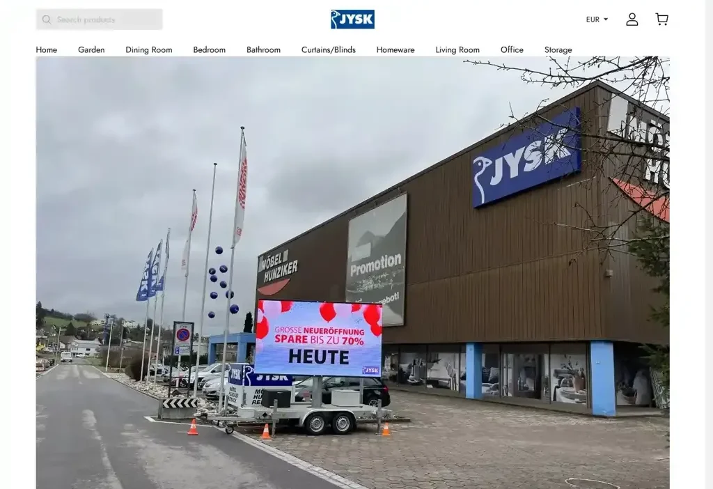 Screenshot of Non-Delivery scam website "Jyskstyle.shop"