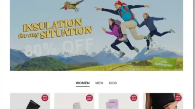 Screenshot of Non-Delivery scam website "Kathmandugears.com"