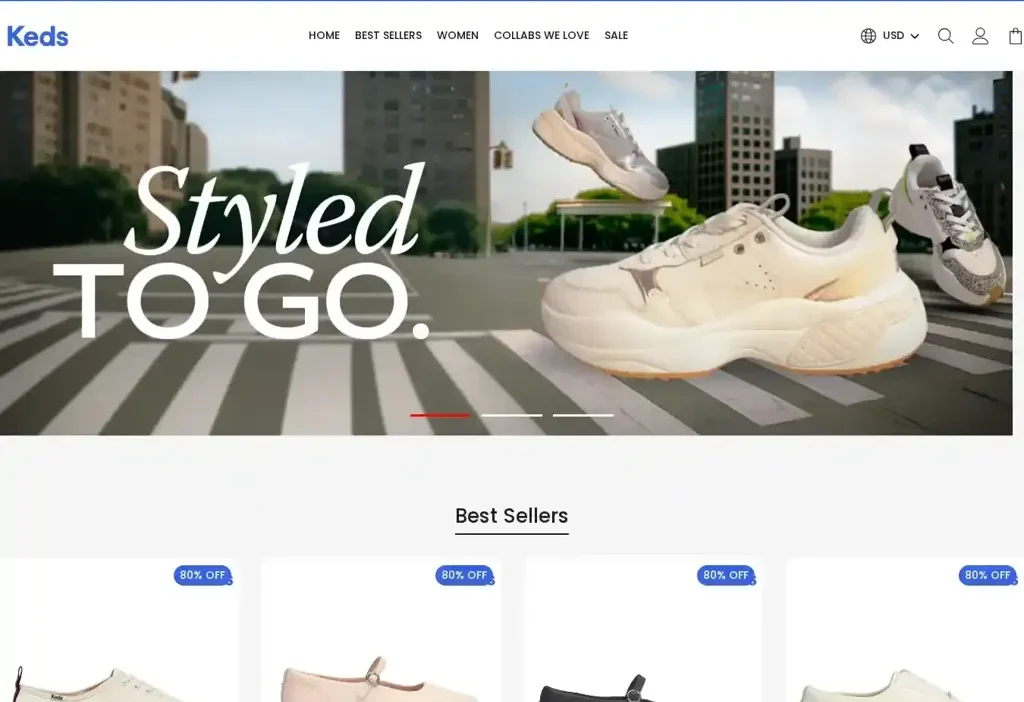 Screenshot of Non-Delivery scam website "Kedsus.shop"