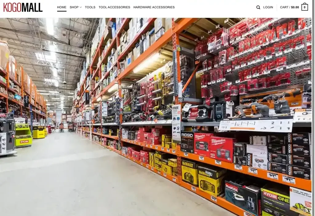 Screenshot of Non-Delivery scam website "Kogomall.com"