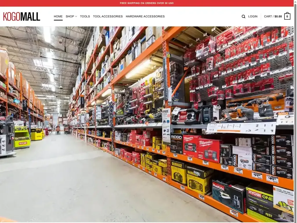 Screenshot of Non-Delivery scam website "Home"