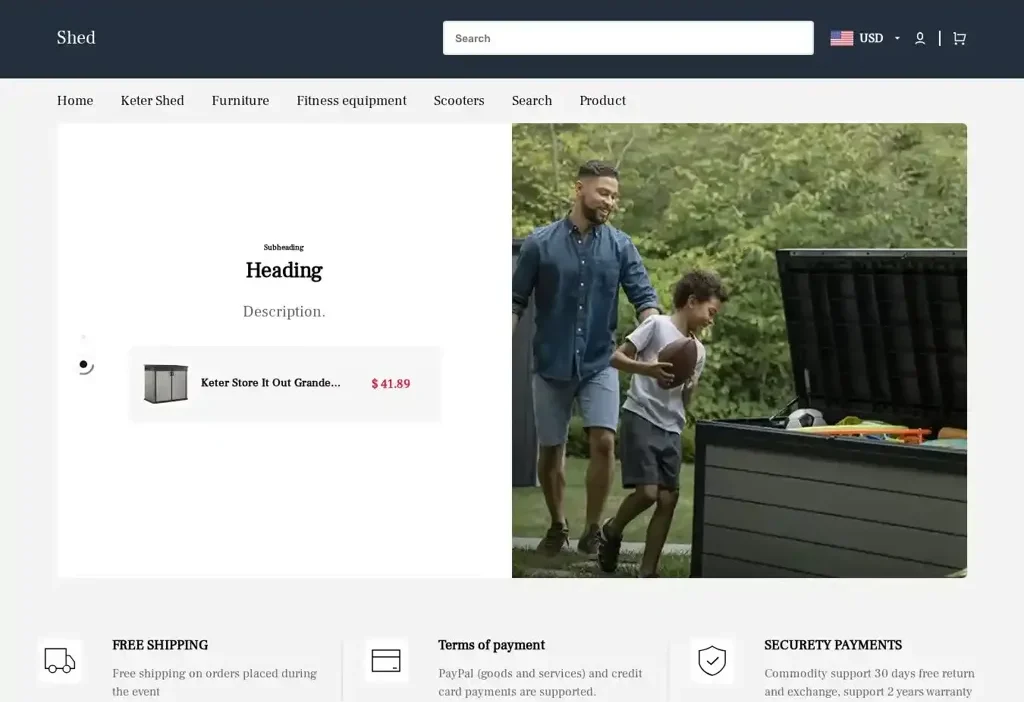 Screenshot of Non-Delivery scam website "Kugerly.shop"