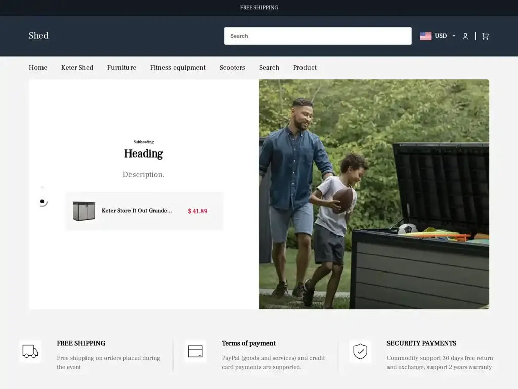 Screenshot of Non-Delivery scam website "500 Internal Server Error"