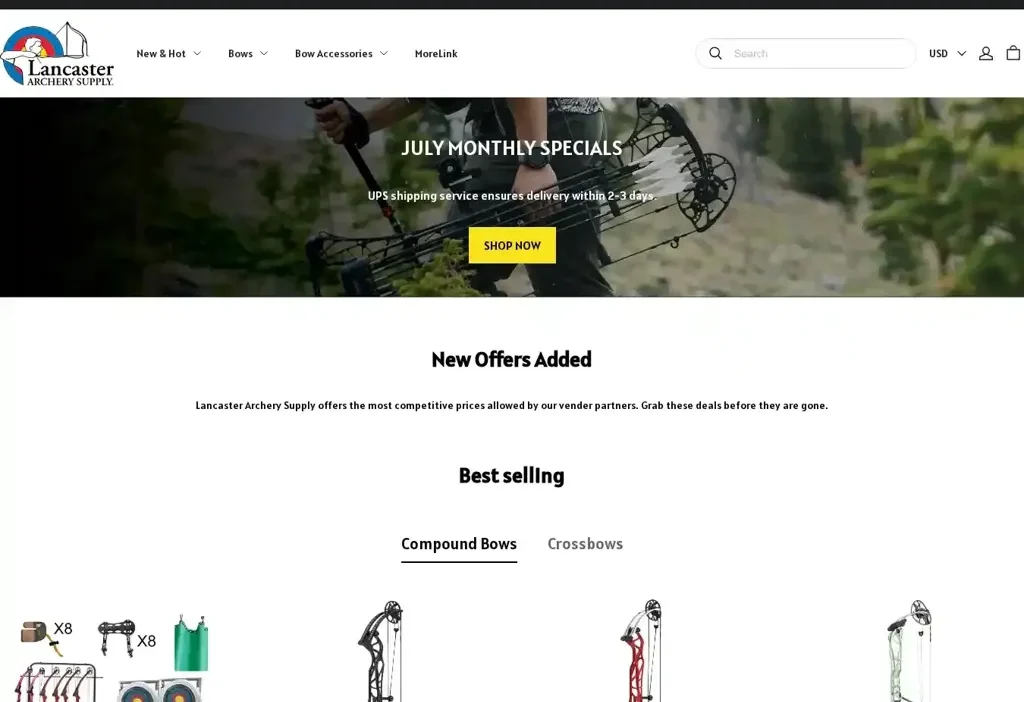 Screenshot of Non-Delivery scam website "Lancastervip.shop"