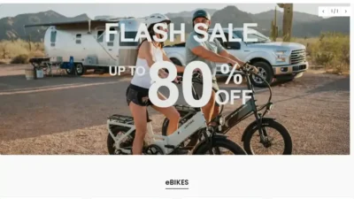 Screenshot of Non-Delivery scam website "Lectricebikeflagshipus.com"