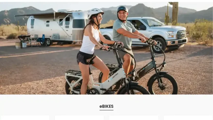 Screenshot of Non-Delivery scam website "Lectricebikesdirectsale.com"