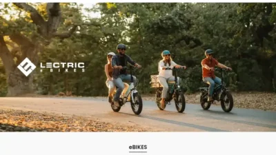 Screenshot of Non-Delivery scam website "Lectricebikesofficialus.com"