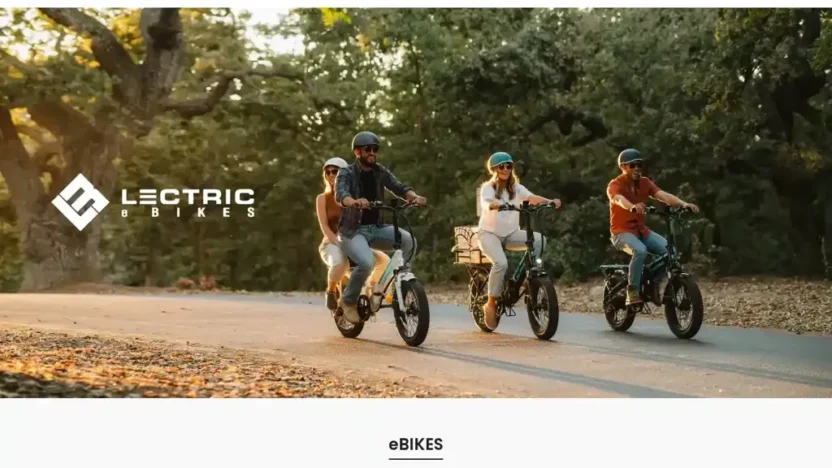Screenshot of Non-Delivery scam website "Lectricebikesofficialus.com"