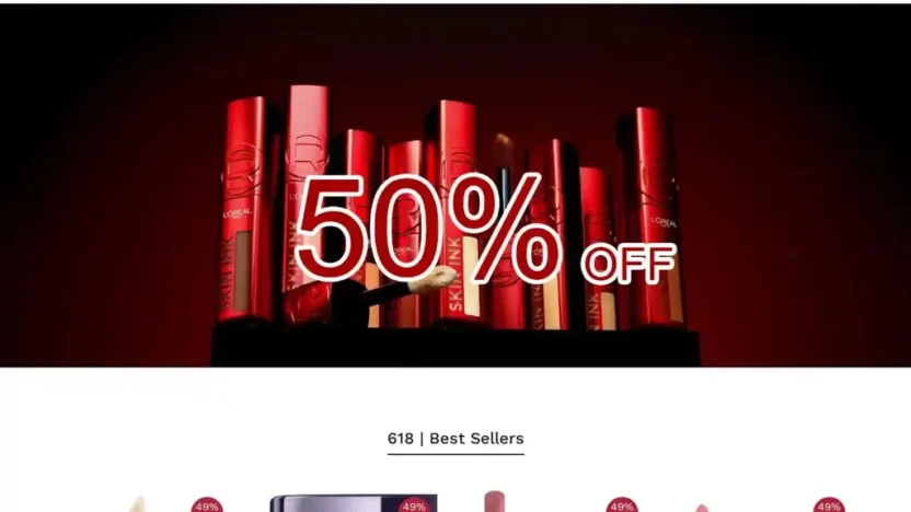 Screenshot of Non-Delivery scam website "Loresale.shop"