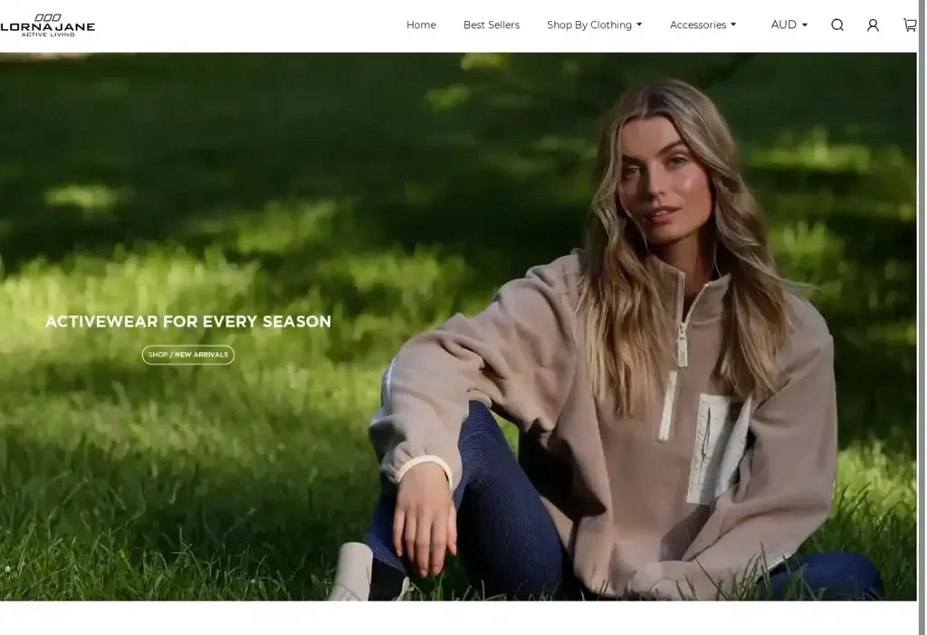 Screenshot of Non-Delivery scam website "Lornajaneau.com"