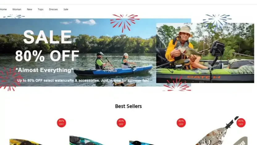 Screenshot of Non-Delivery scam website "Lornajanenz.com"