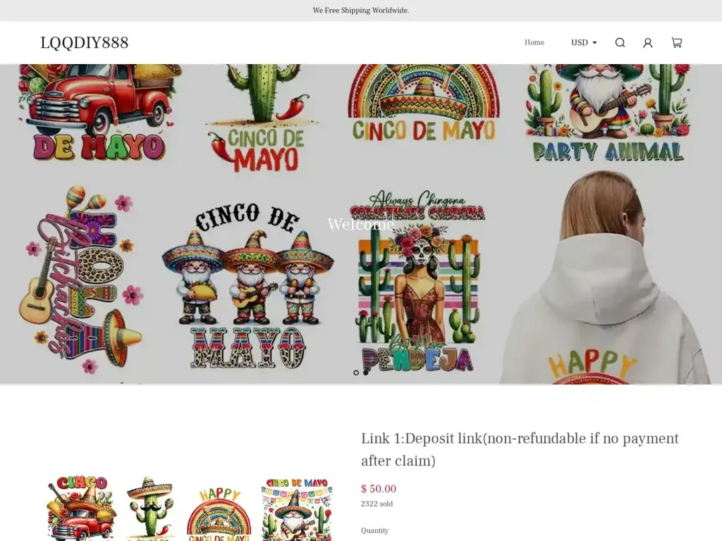Screenshot of Non-Delivery scam website "500 Internal Server Error"