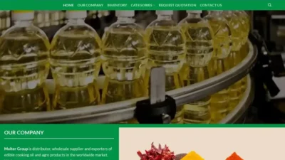 Screenshot of Non-Delivery scam website "Malter-groups.com"