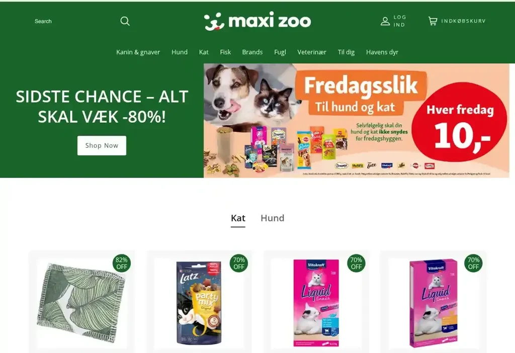 Screenshot of Non-Delivery scam website "Maxizooline.com"