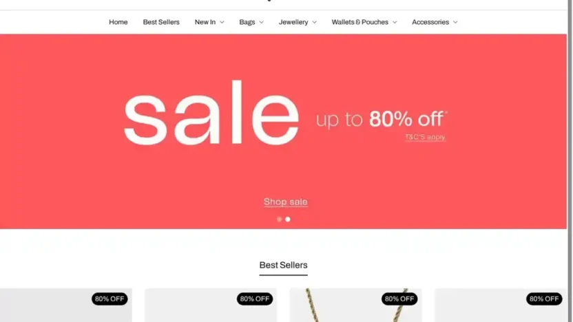 Screenshot of Non-Delivery scam website "Mimcofficial.com"