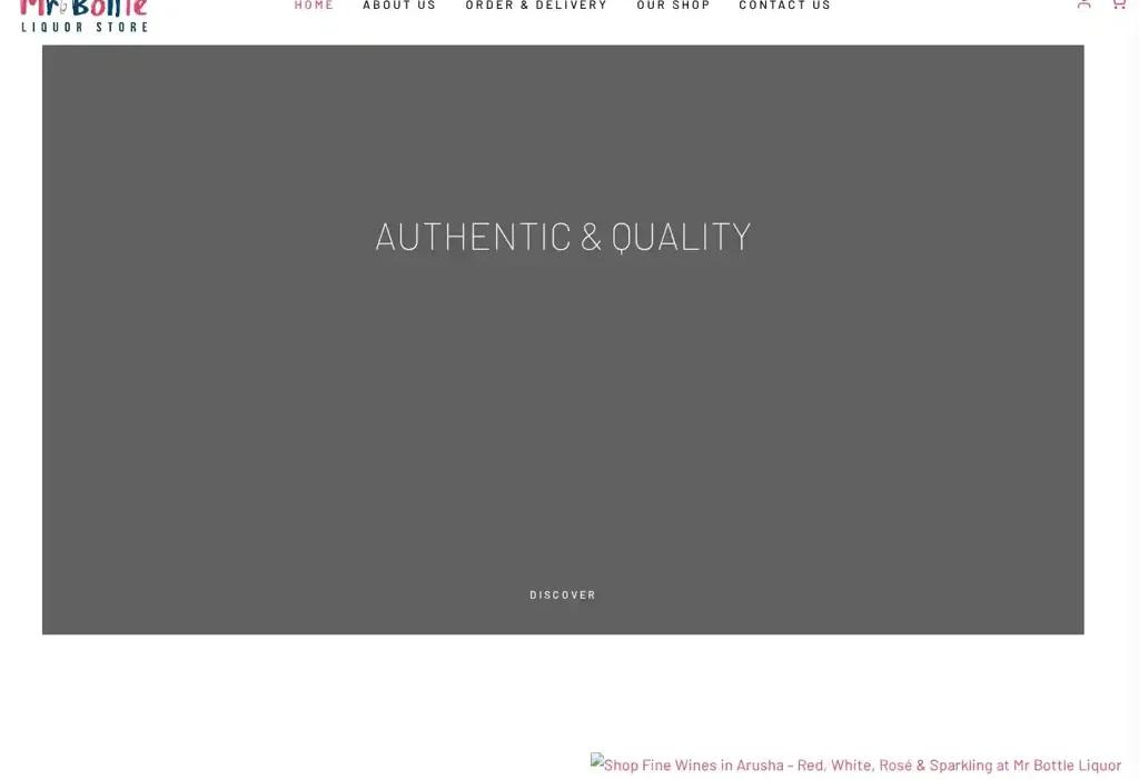 Screenshot of Whisky scam website "Mrbottleliquor.com"