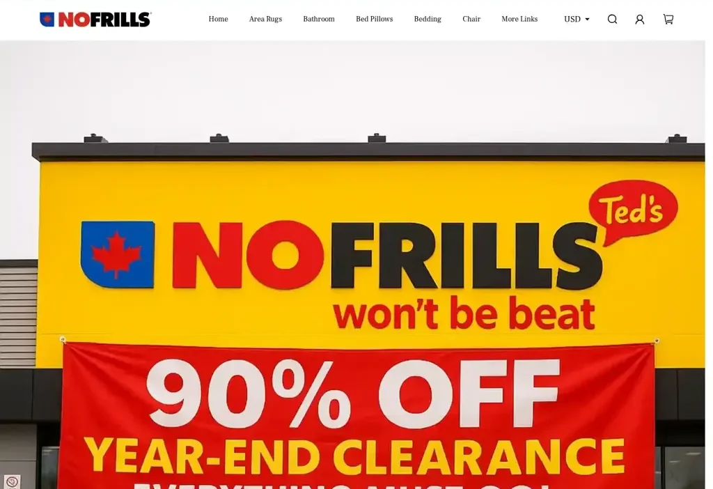 Screenshot of Non-Delivery scam website "Nafiascasalecad.shop"