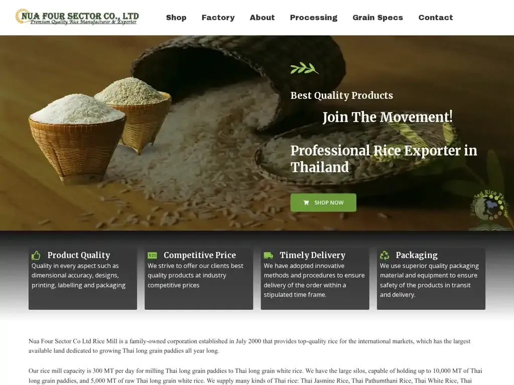 Screenshot of Non-Delivery scam website "Home"