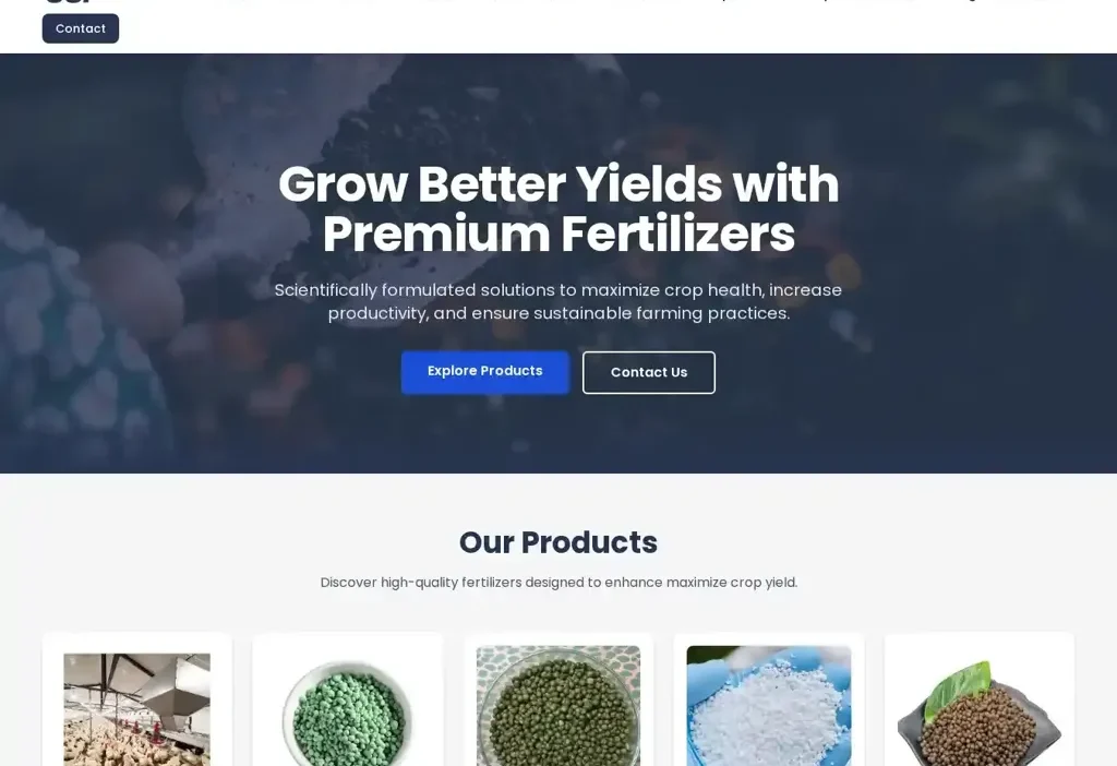 Screenshot of Non-Delivery scam website "Ocifertilizersbv.com"