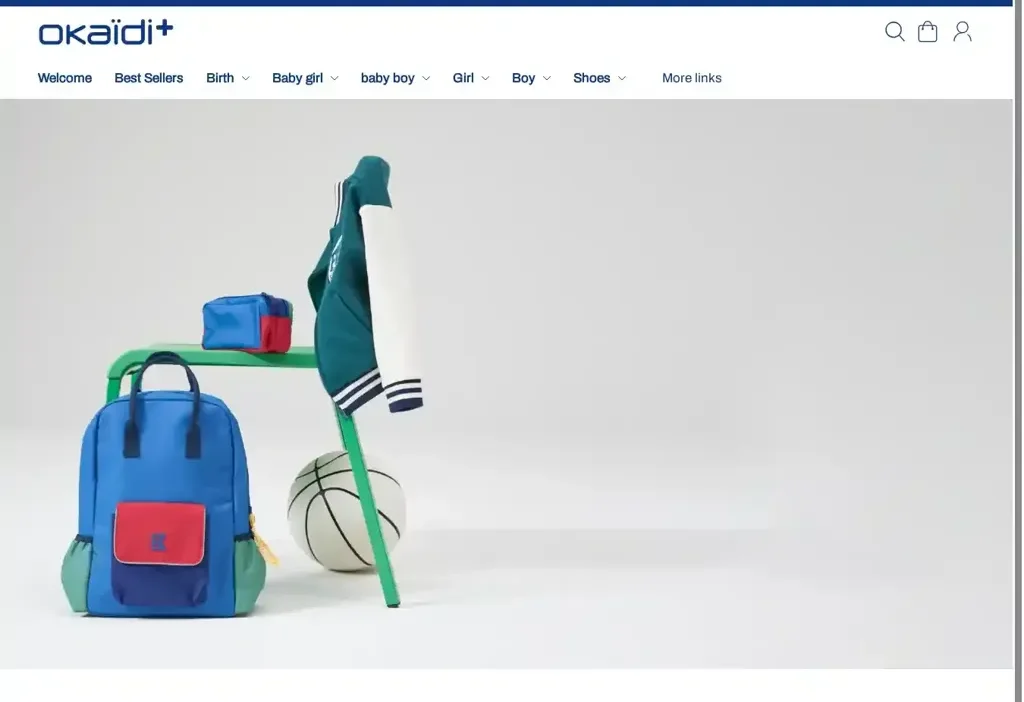 Screenshot of Non-Delivery scam website "Okaidiofficial.com"