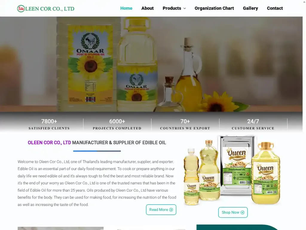 Screenshot of Non-Delivery scam website "Home"