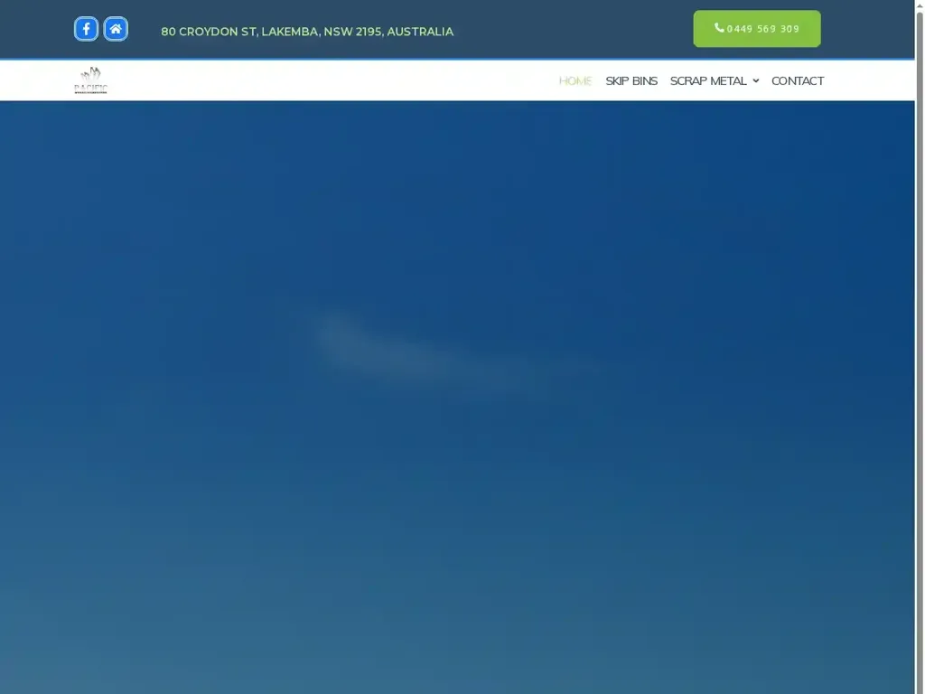 Screenshot of Non-Delivery scam website "PACIFIC METAL SUPPLIERS PTY LTD"