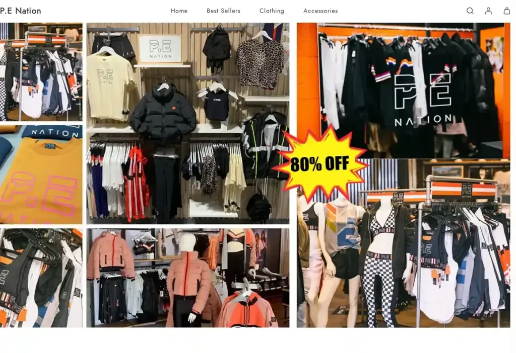 Screenshot of Non-Delivery scam website "Penationau.com"