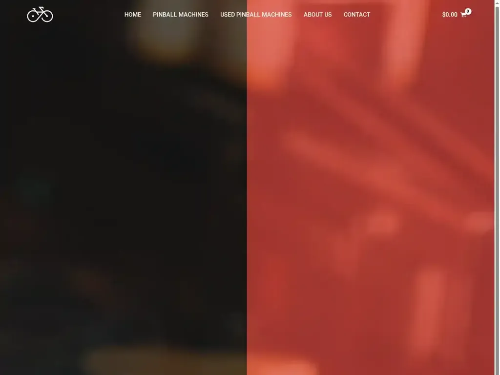 Screenshot of Non-Delivery scam website "Pinball Play House – Pinball Machines For Sale"