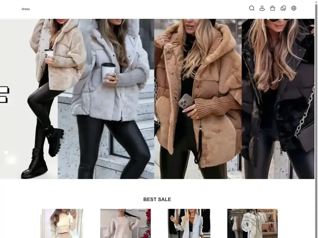 Screenshot of Non-Delivery scam website ""