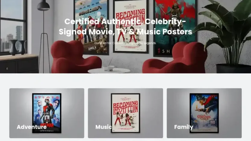 Screenshot of Non-Delivery scam website "Postershop.online"