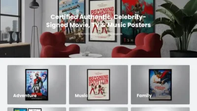 Screenshot of Non-Delivery scam website "Posterstoress.com"