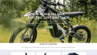 Screenshot of Non-Delivery scam website "Powertrailebike.com"