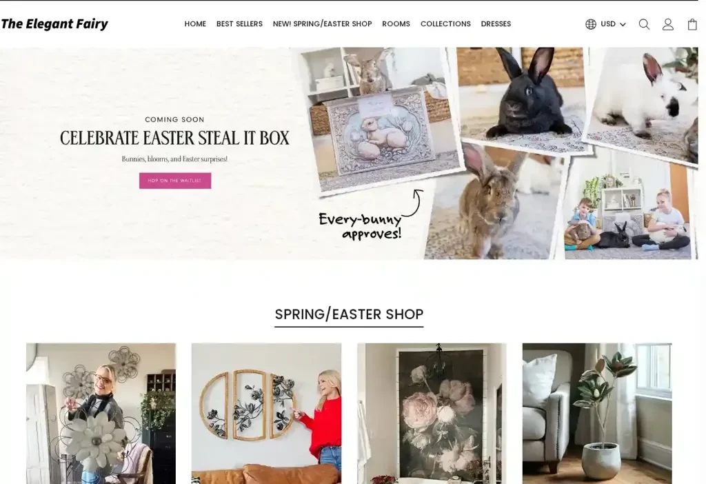 Screenshot of Non-Delivery scam website "Pzseasonclearance.shop"