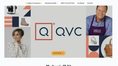 Screenshot of Non-Delivery scam website "Qvcmalle.com"