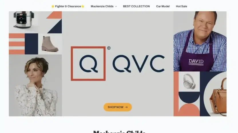 Screenshot of Non-Delivery scam website "Qvcmalle.com"