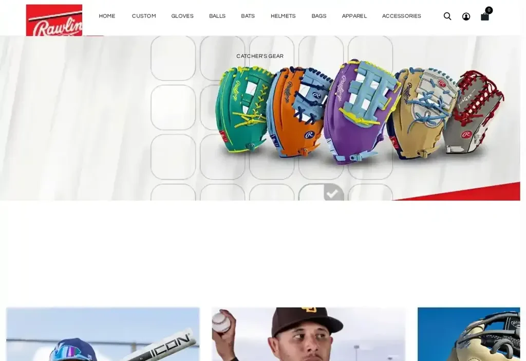 Screenshot of Non-Delivery scam website "Rawlingsoutlet.com"