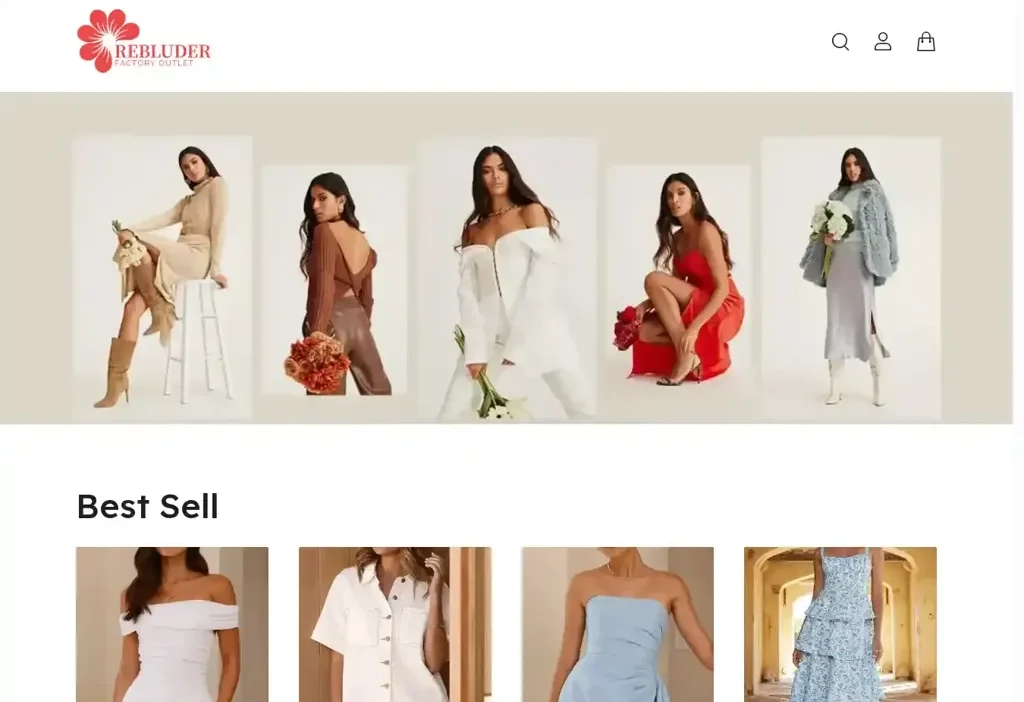 Screenshot of Non-Delivery scam website "Rebluder.com"