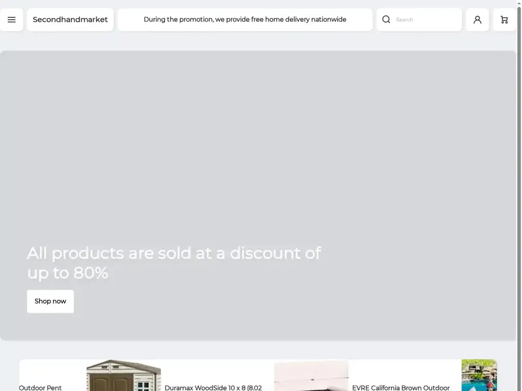 Screenshot of Non-Delivery scam website "500 Internal Server Error"