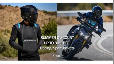 Screenshot of Non-Delivery scam website "Ridegearonline.com"