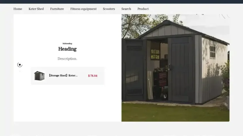 Screenshot of Non-Delivery scam website "Roesite.shop"