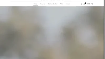 Screenshot of Non-Delivery scam website "Saddle-bay.com"