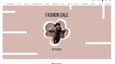 Screenshot of Non-Delivery scam website "Seamalls.shop"