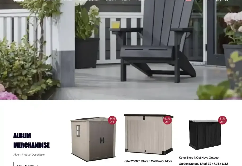 Screenshot of Non-Delivery scam website "Shedline.shop"