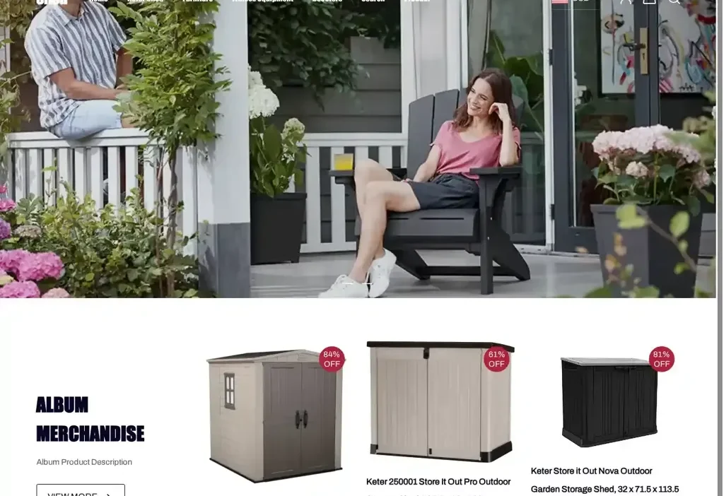 Screenshot of Non-Delivery scam website "Shedlink.shop"