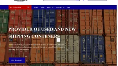 Screenshot of Non-Delivery scam website "Shenzhenshippingcontainers.com"