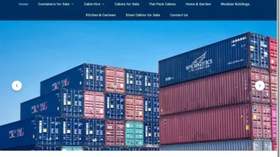 Screenshot of Non-Delivery scam website "Shippingcontainersglobe.shop"
