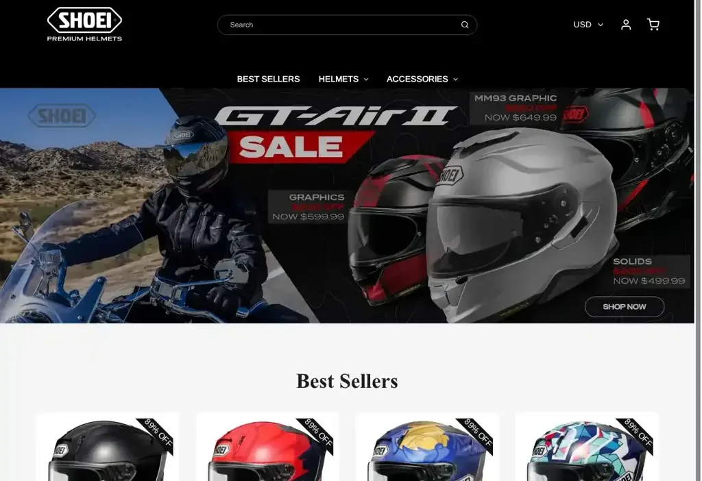 Screenshot of Non-Delivery scam website "Shoeivip.shop"