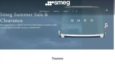 Screenshot of Non-Delivery scam website "Smegonline.shop"