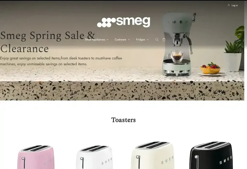 Screenshot of Non-Delivery scam website "Smegsaleeu.shop"