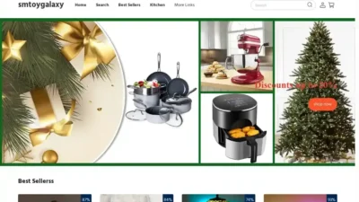 Screenshot of Non-Delivery scam website "Smtoygalaxy.com"